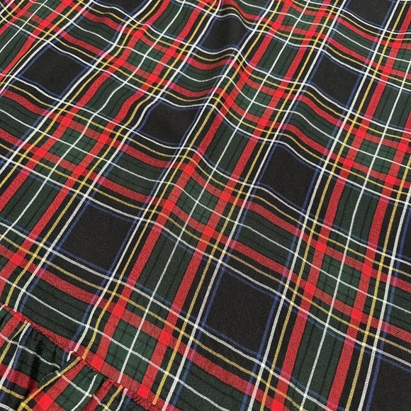 Loft Plus Women's Plaid Flannel Long Sleeve Tie Shift Dress Lined 26 Multicolor - Picture 3 of 9